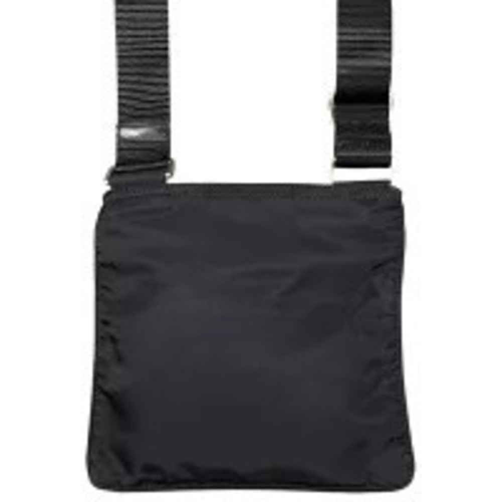 Prada Sacoche Shoulder Tessuto Clutch Bag Black